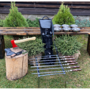 Набор шампуров в кожаном чехле «СТРЕЛЕЦКИЙ»